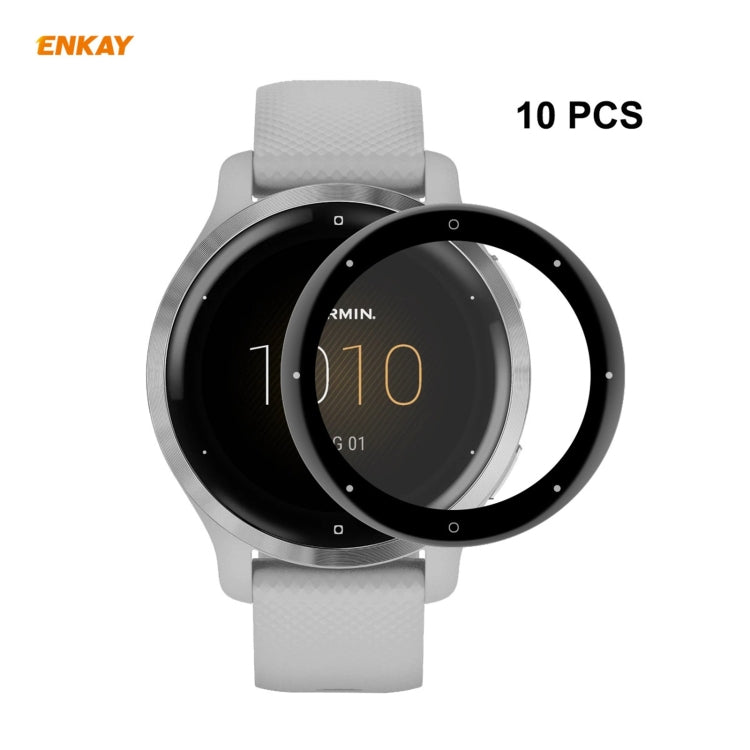 Compatible with Garmin Venu 2S / Vivoactive 4S 40mm 10 PCS ENKAY Hat-Prince 3D Full Screen Soft PC Edge + PMMA HD Screen Protector Film - free shipping - PMC TechLife - Order now!