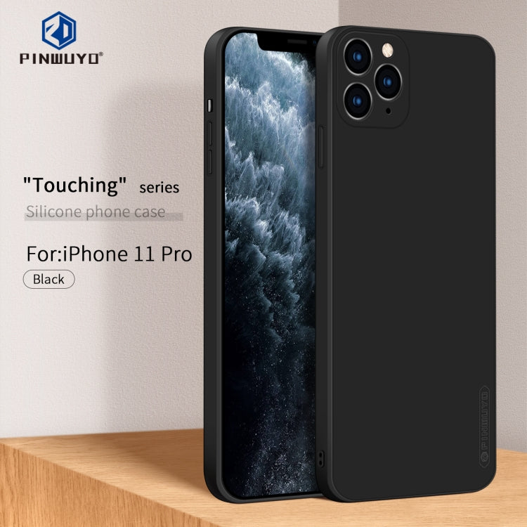 For iPhone 11 Pro PINWUYO Sense Series Liquid Silicone TPU Mobile Phone Case(Black) - free shipping - PMC TechLife - Order now!