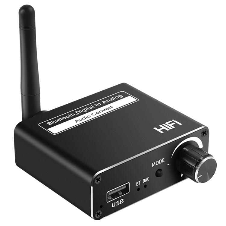 D18 Bluetooth Digital Audio Receiver with 3.5mm Jack to Analog Converter USB Player Adapter - Audio Receiver Transmitter by PMC TechLife | Online Shopping South Africa | PMC TechLife