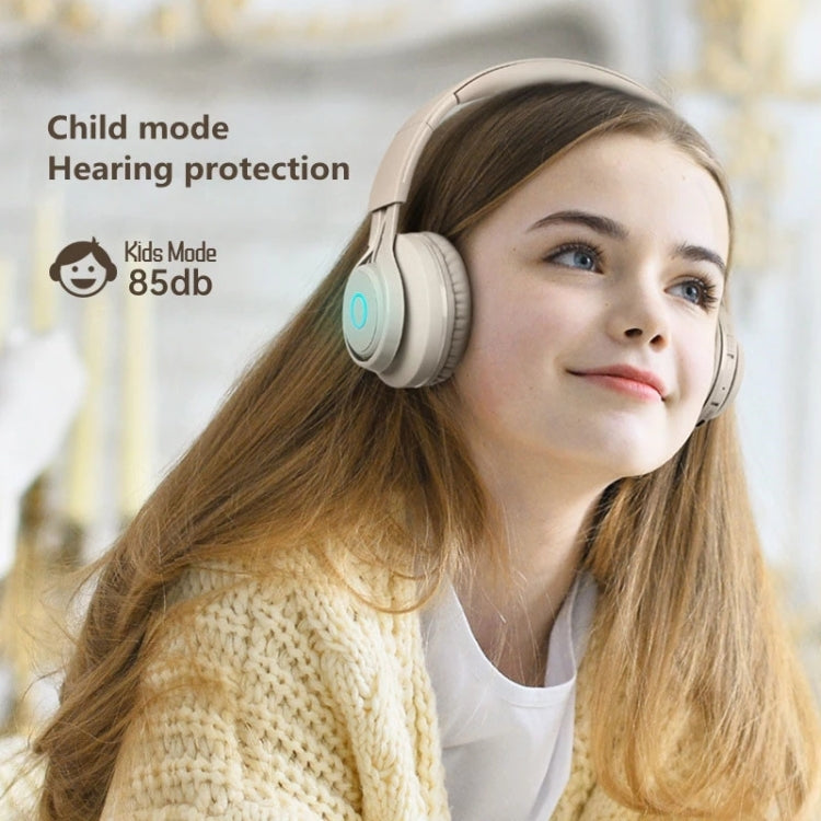 BT06C Cute Wireless Bluetooth 5.0 Headset for Children with Microphone LED Light Suppport Aux-in(Pink) - Headset & Headphone by PMC TechLife | Online Shopping South Africa | PMC TechLife