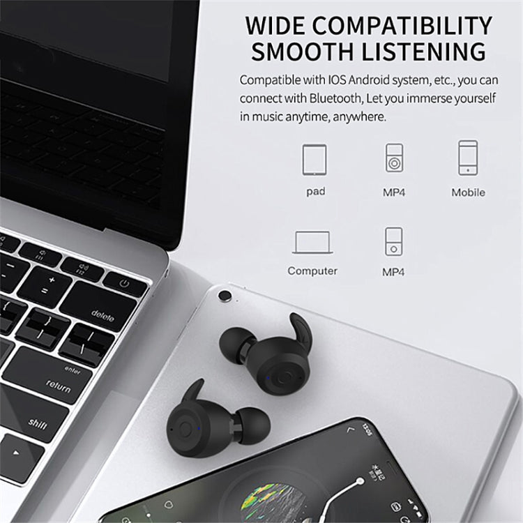 T20 TWS Bluetooth Hooks Wireless Sports Headphones with Charging Box IPX6 Waterproof Noise-cancelling Earphones(Orange) - Bluetooth Earphone by PMC TechLife | Online Shopping South Africa | PMC TechLife