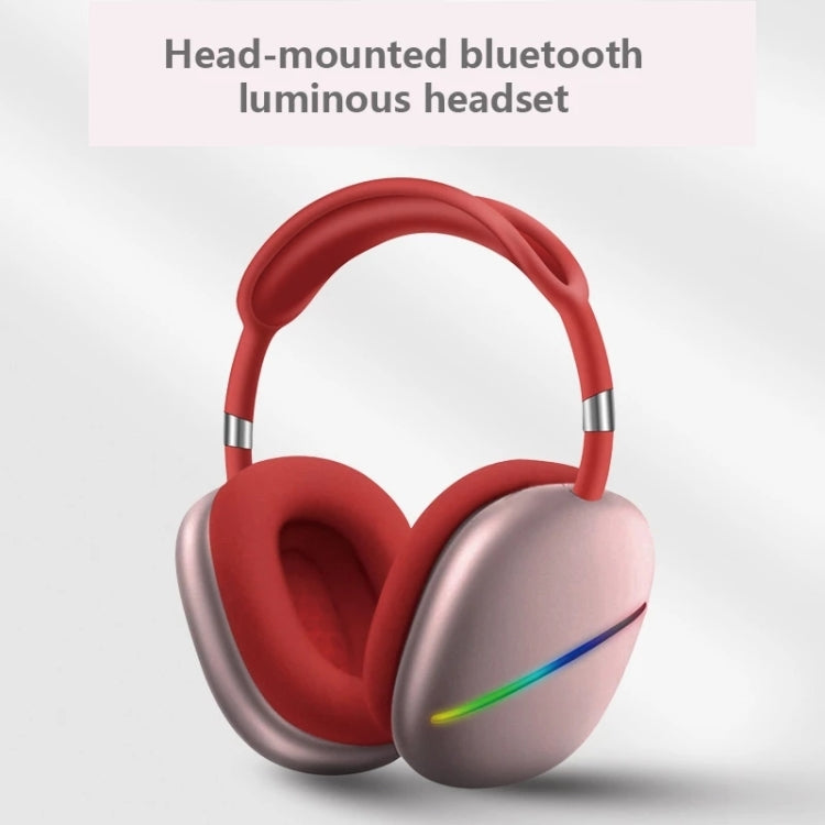 AKZ MAX10 Head-mounted RGB Wireless Bluetooth Music Headset With Microphone, Supports TF Card(Blue) - Headset & Headphone by PMC TechLife | Online Shopping South Africa | PMC TechLife