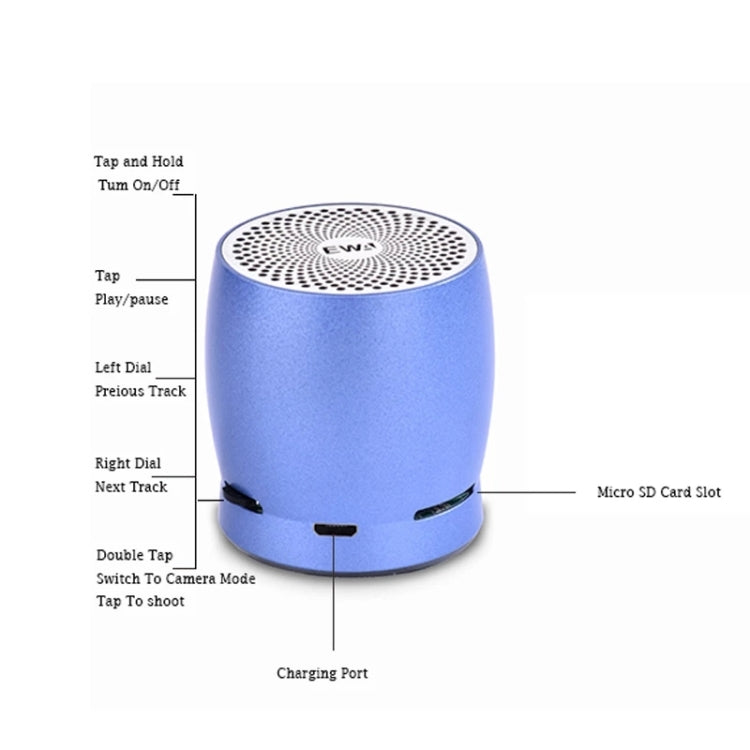 EWA A1 Portable TWS Bluetooth Wireless Speaker IPX5 Waterproof Support TF Card(Rose Gold) - free shipping - PMC TechLife - Order now!
