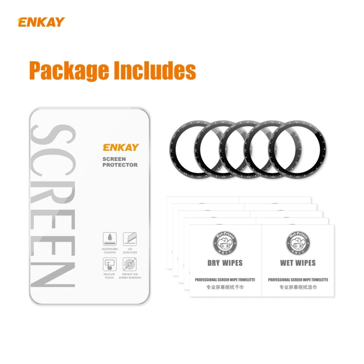5 PCS For Huawei WATCH 3 Pro 48mm ENKAY Hat-Prince 3D Full Coverage Soft PC Edge + PMMA HD Screen Protector Film - Screen Protector by ENKAY | Online Shopping South Africa | PMC TechLife | Buy Now Pay Later Mobicred
