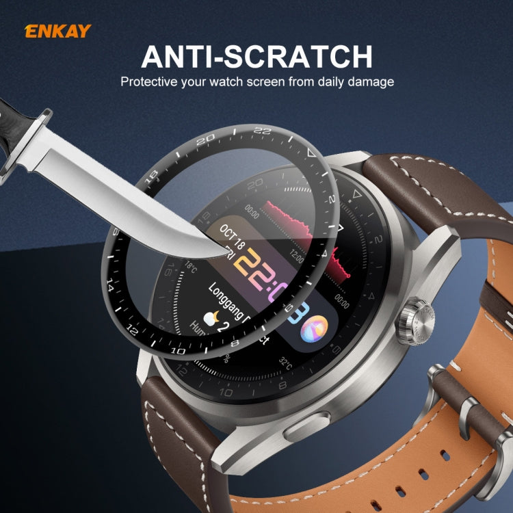 10 PCS For Huawei WATCH 3 Pro 48mm ENKAY Hat-Prince 3D Full Coverage Soft PC Edge + PMMA HD Screen Protector Film - free shipping - PMC TechLife - Order now!