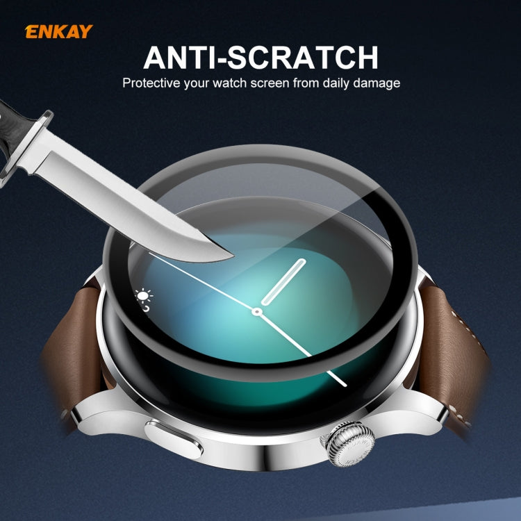 10 PCS For Huawei WATCH 3 46mm ENKAY Hat-Prince 3D Full Coverage Soft PC Edge + PMMA HD Screen Protector Film - Screen Protector by ENKAY | Online Shopping South Africa | PMC TechLife | Buy Now Pay Later Mobicred