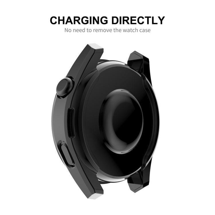 For Huawei Watch 3 Pro 48mm ENKAY Hat-Prince Full Coverage Transparent Soft Case TPU HD Clear Cover(Gold) - Watch Cases by ENKAY | Online Shopping South Africa | PMC TechLife | Buy Now Pay Later Mobicred