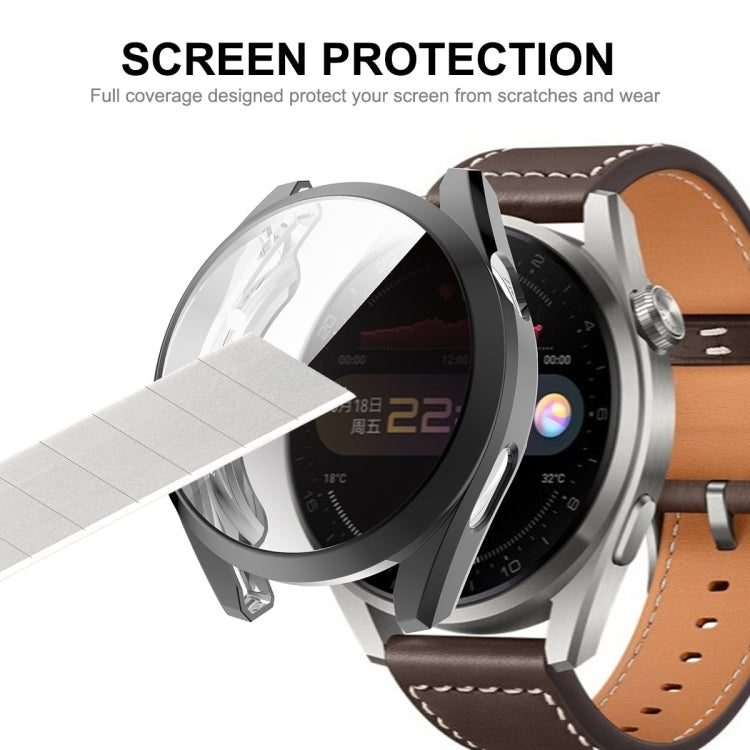 For Huawei Watch 3 Pro 48mm ENKAY Hat-Prince Full Coverage Transparent Soft Case TPU HD Clear Cover(Gold) - Watch Cases by ENKAY | Online Shopping South Africa | PMC TechLife | Buy Now Pay Later Mobicred