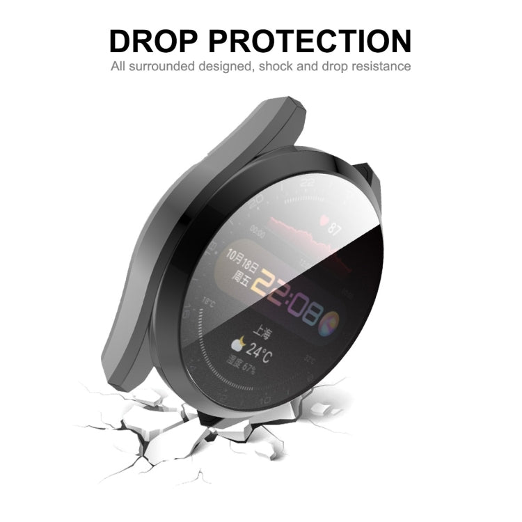 For Huawei Watch 3 Pro 48mm ENKAY Hat-Prince Full Coverage Transparent Soft Case TPU HD Clear Cover(Gold) - Watch Cases by ENKAY | Online Shopping South Africa | PMC TechLife | Buy Now Pay Later Mobicred