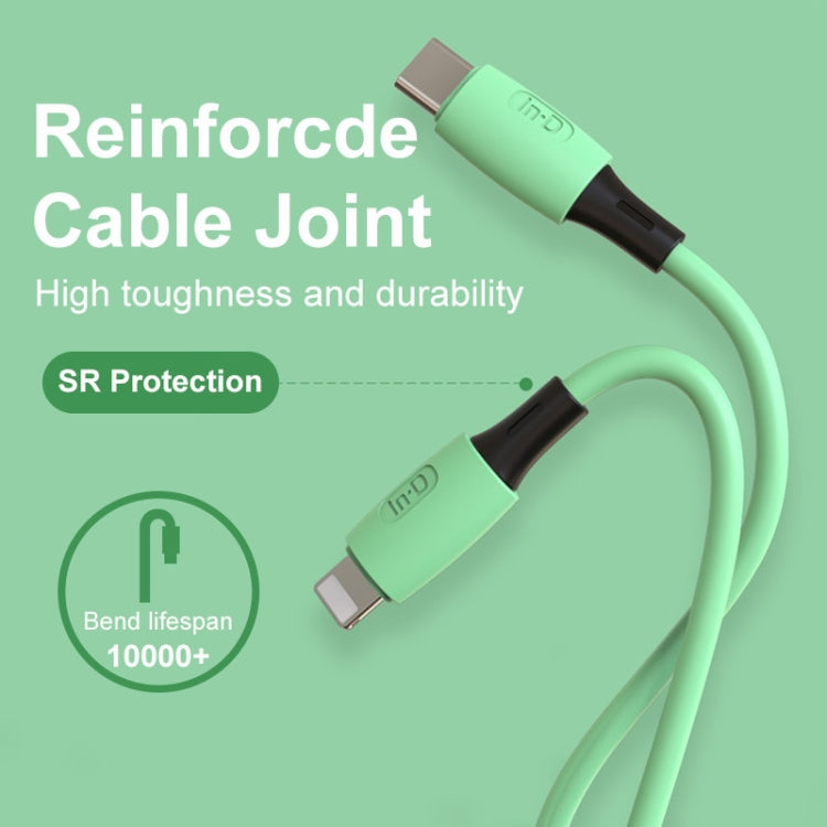 ENKAY Hat-Prince ENK-CB209 PD 20W 3A Type-C to 8 Pin Silicone Data Sync Fast Charging Cable, Cable Length: 1.2m(Green) - Normal Style Cable by ENKAY | Online Shopping South Africa | PMC TechLife | Buy Now Pay Later Mobicred