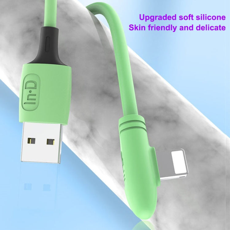 ENKAY Hat-Prince ENK-CB211 2.4A USB to 8 Pin 90 Degree Elbow Silicone Data Sync Fast Charging Cable, Cable Length: 1.8m(Purple) - Normal Style Cable by ENKAY | Online Shopping South Africa | PMC TechLife | Buy Now Pay Later Mobicred