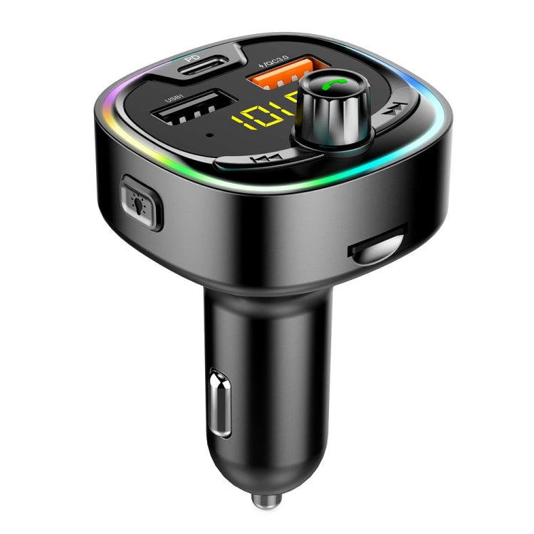 BT08D FM Transmitter Hands-free Car Kit MP3 Audio Player with QC3.0 + PD18W 5A Auto Fast Charger FM Modulator - free shipping - PMC TechLife - Order now!