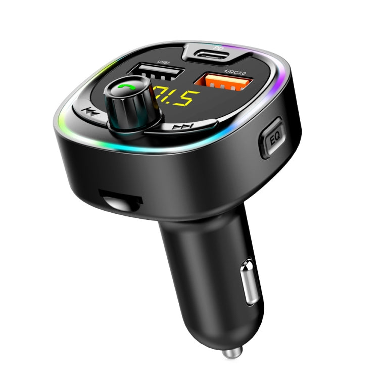 BT08D FM Transmitter Hands-free Car Kit MP3 Audio Player with QC3.0 + PD18W 5A Auto Fast Charger FM Modulator - free shipping - PMC TechLife - Order now!
