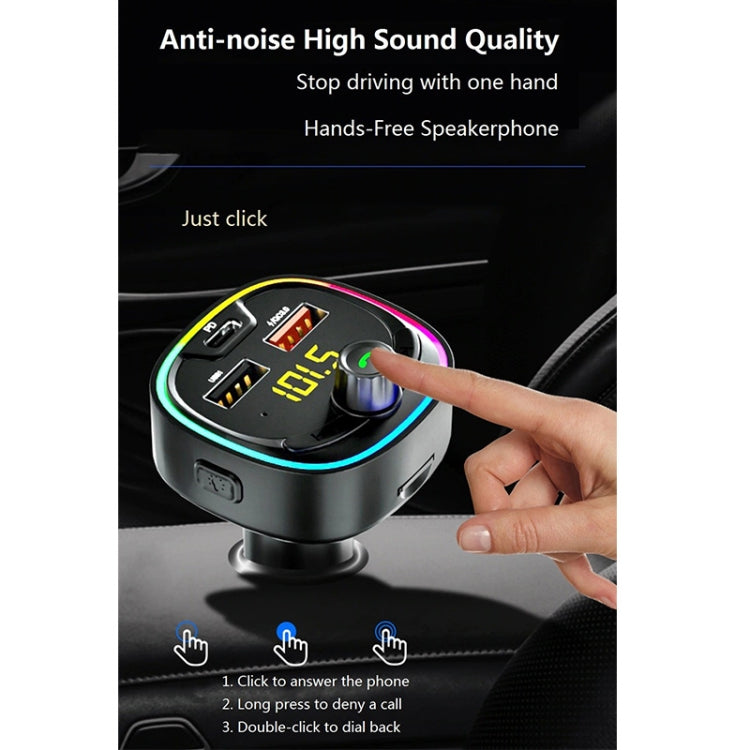 BT08D FM Transmitter Hands-free Car Kit MP3 Audio Player with QC3.0 + PD18W 5A Auto Fast Charger FM Modulator - free shipping - PMC TechLife - Order now!