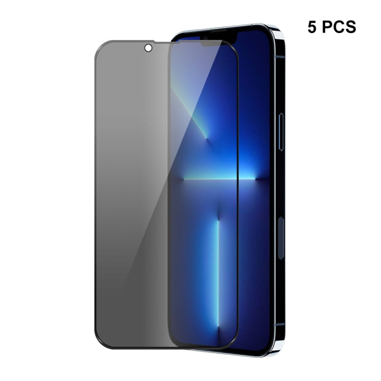 For iPhone 13 / 13 Pro 5pcs ENKAY Hat-Prince Full Coverage 28 Degree Privacy Screen Protector Anti-spy Tempered Glass Film - free shipping - PMC TechLife - Order now!