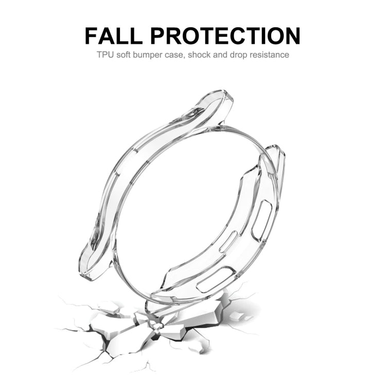 For Samsung Galaxy Watch4 Classic 42mm ENKAY Hat-Prince Full Coverage Transparent Soft Case TPU HD Clear Cover + Tempered Glass Protector - Watch Cases by ENKAY | Online Shopping South Africa | PMC TechLife | Buy Now Pay Later Mobicred