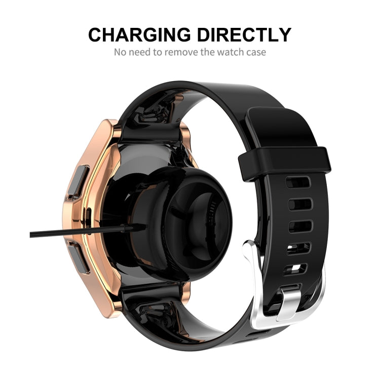 For Samsung Galaxy Watch4 Classic 46mm ENKAY Hat-Prince Full Coverage Electroplate Soft Case TPU HD Clear Cover + Tempered Glass Protector(Black) - Watch Cases by ENKAY | Online Shopping South Africa | PMC TechLife | Buy Now Pay Later Mobicred