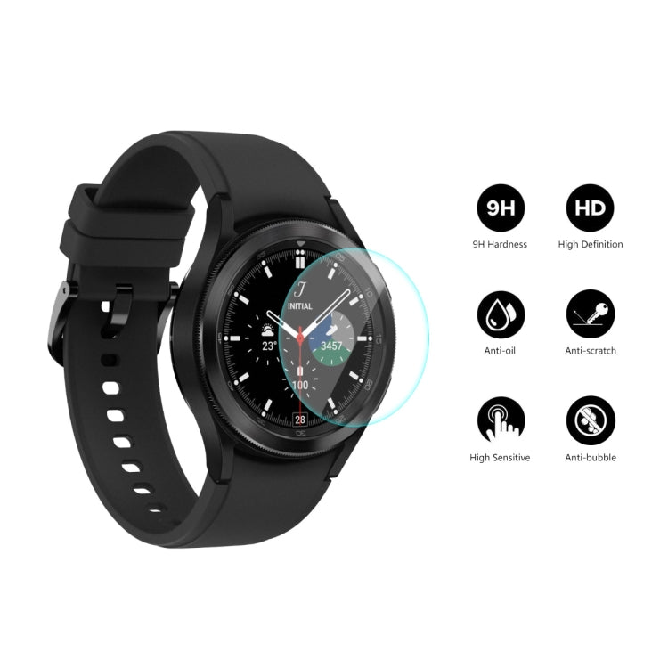 2 PCS For Samsung Galaxy Watch4 Classic 46mm ENKAY Hat-Prince 0.2mm 9H 2.15D Curved Edge Tempered Glass Screen Protector Watch Film - Screen Protector by ENKAY | Online Shopping South Africa | PMC TechLife | Buy Now Pay Later Mobicred