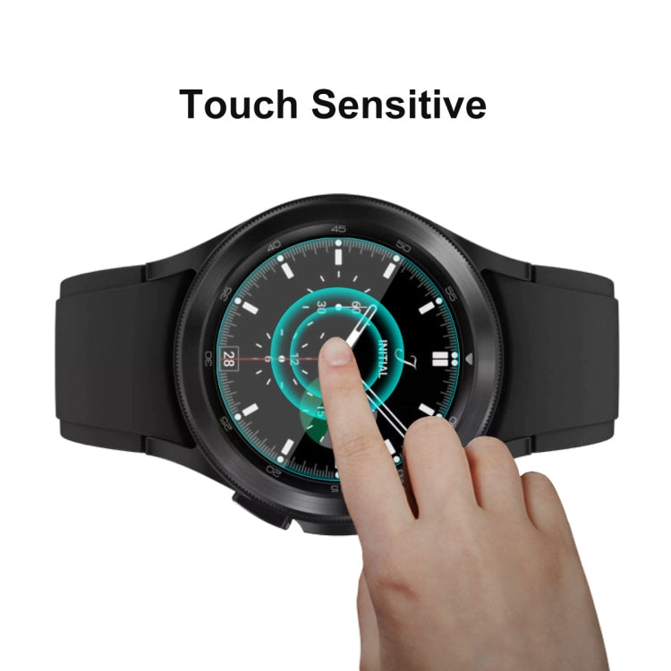 2 PCS For Samsung Galaxy Watch4 Classic 42mm ENKAY Hat-Prince 0.2mm 9H 2.15D Curved Edge Tempered Glass Screen Protector Watch Film - Screen Protector by ENKAY | Online Shopping South Africa | PMC TechLife | Buy Now Pay Later Mobicred