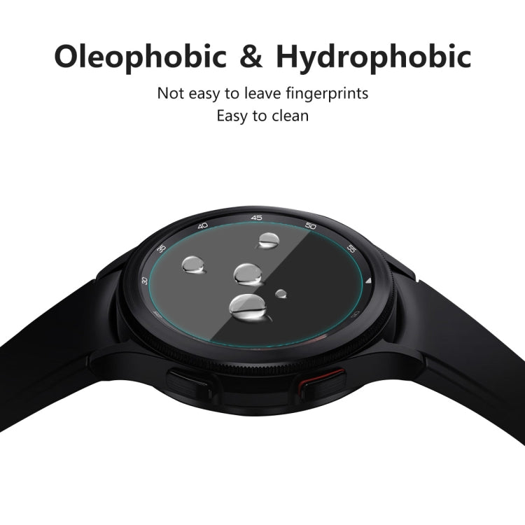2 PCS For Samsung Galaxy Watch4 Classic 42mm ENKAY Hat-Prince 0.2mm 9H 2.15D Curved Edge Tempered Glass Screen Protector Watch Film - Screen Protector by ENKAY | Online Shopping South Africa | PMC TechLife | Buy Now Pay Later Mobicred