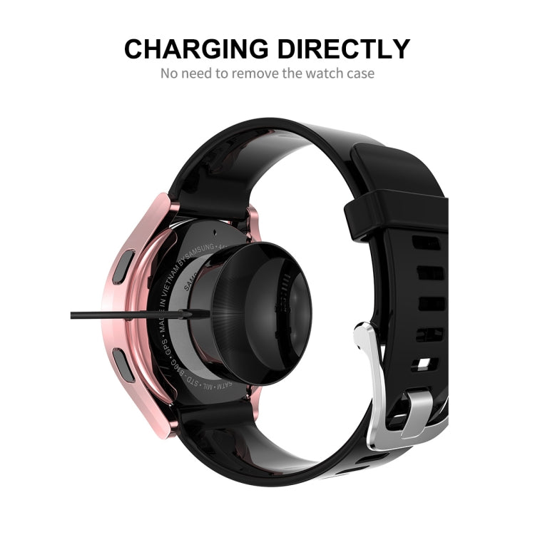 For Samsung Galaxy Watch4 40mm ENKAY Hat-Prince Full Coverage Electroplated Soft TPU Case with Screen Protection(Black) - Screen Protector by ENKAY | Online Shopping South Africa | PMC TechLife | Buy Now Pay Later Mobicred