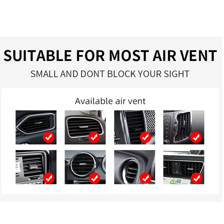 W-987 Magnetic Suction 15W Wireless Charger Car Air Outlet Bracket for iPhone and other Smart Phones(Black) - Wireless Charger Holders by PMC TechLife | Online Shopping South Africa | PMC TechLife