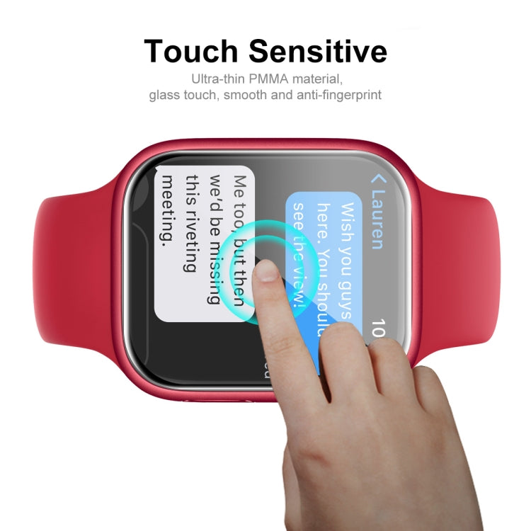 2 PCS ENKAY Hat-Prince 3D Full Coverage Soft PC Edge + PMMA HD Screen Protector Film For Apple Watch Series 7 45mm - Screen Protector by ENKAY | Online Shopping South Africa | PMC TechLife | Buy Now Pay Later Mobicred