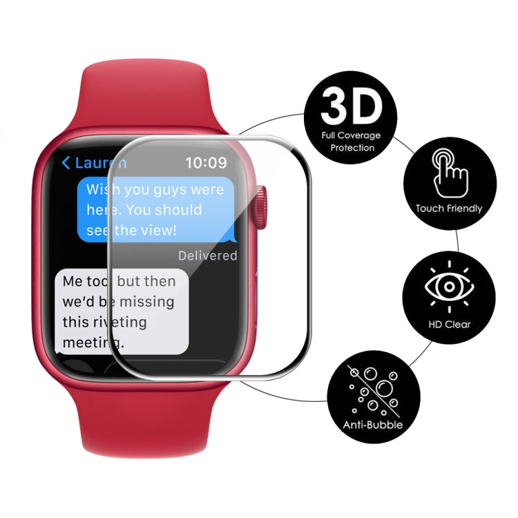 2 PCS For Apple Watch Series 7 41mm ENKAY Hat-Prince 3D Full Coverage Soft PC Edge + PMMA HD Screen Protector Film - Others by ENKAY | Online Shopping South Africa | PMC TechLife | Buy Now Pay Later Mobicred