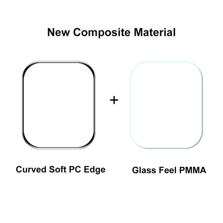 2 PCS For Apple Watch Series 7 41mm ENKAY Hat-Prince 3D Full Coverage Soft PC Edge + PMMA HD Screen Protector Film - Others by ENKAY | Online Shopping South Africa | PMC TechLife | Buy Now Pay Later Mobicred