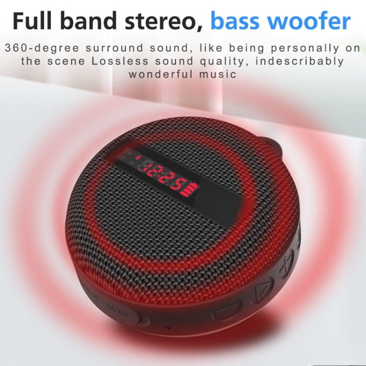 BT368 LED Digital Display Outdoor Portable IPX65 Waterproof Bluetooth Speaker(Blue) - Waterproof Speaker by PMC TechLife | Online Shopping South Africa | PMC TechLife