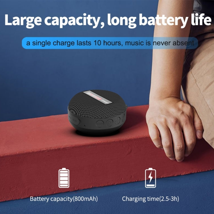 BT368 LED Digital Display Outdoor Portable IPX65 Waterproof Bluetooth Speaker(Black) - Waterproof Speaker by PMC TechLife | Online Shopping South Africa | PMC TechLife | Buy Now Pay Later Mobicred