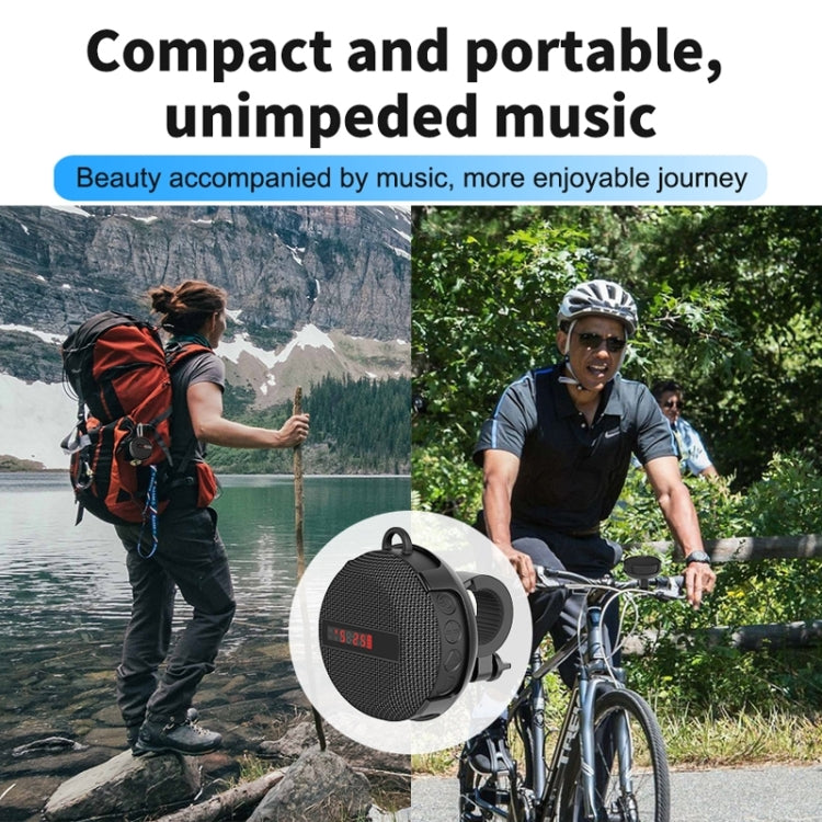 BT368 LED Digital Display Outdoor Portable IPX65 Waterproof Bluetooth Speaker(Black) - Waterproof Speaker by PMC TechLife | Online Shopping South Africa | PMC TechLife | Buy Now Pay Later Mobicred