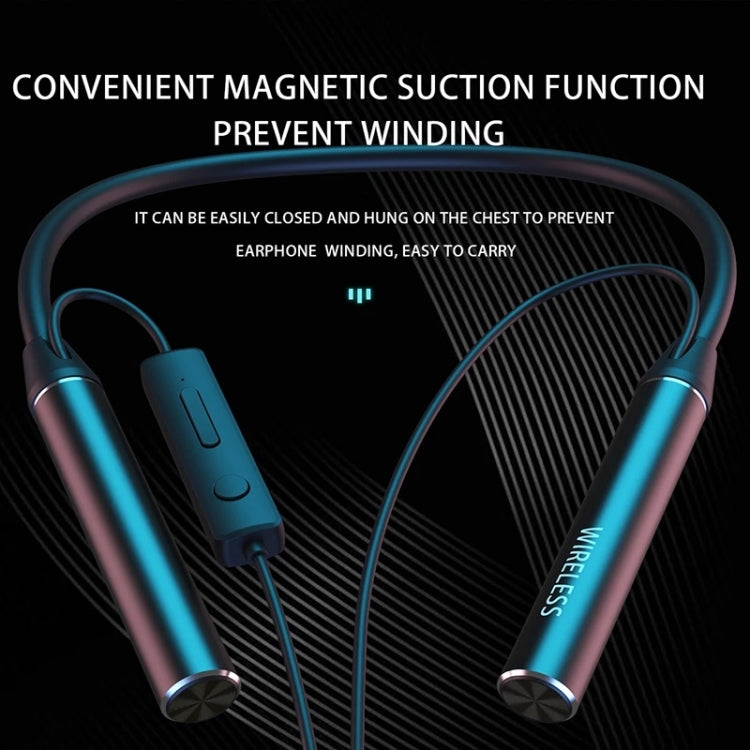 GYM530 Magnetic Neck-mounted Noise Cancelling Sports Earphones In-ear Stereo Support Handsfree / TF Card(Black) - Neck-mounted Earphone by PMC TechLife | Online Shopping South Africa | PMC TechLife