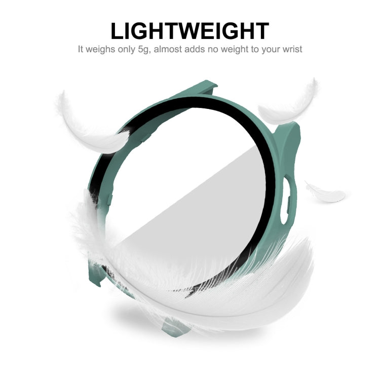 ENKAY Hat-Prince Full Coverage PC Frame + Tempered Glass Protector Composite Case for Samsung Galaxy Watch4 40mm(White) - Watch Cases by ENKAY | Online Shopping South Africa | PMC TechLife | Buy Now Pay Later Mobicred