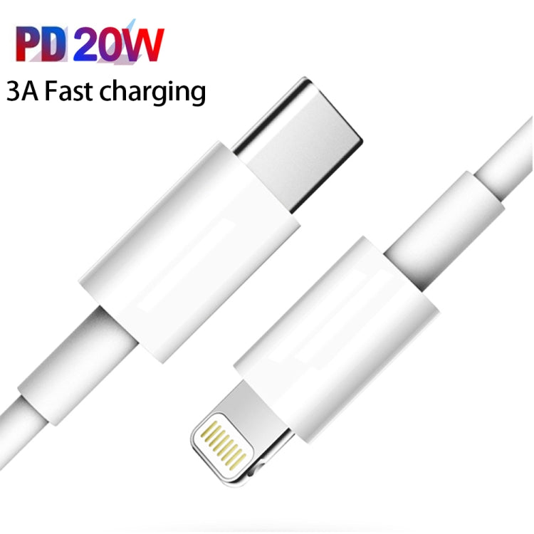 CS-20W Mini Portable PD3.0 + QC3.0 Dual Ports Fast Charger with 3A Type-C to 8 Pin Data Cable(US Plug) - free shipping - PMC TechLife - Order now!