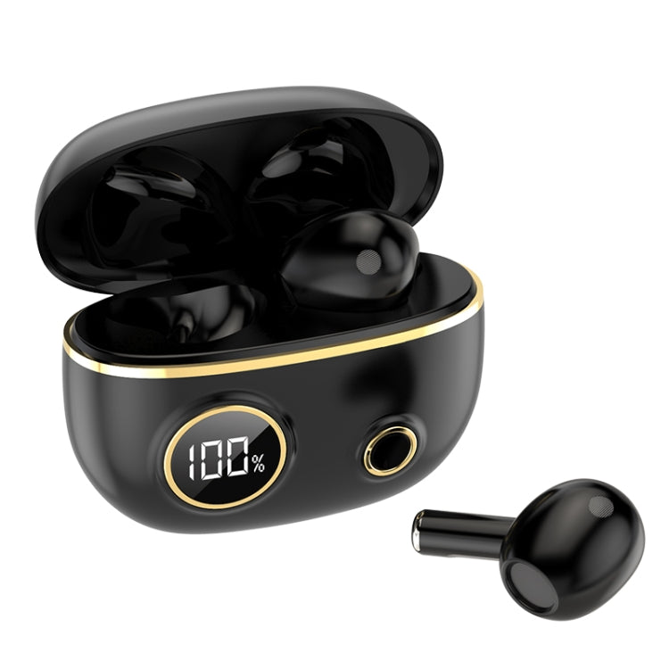 PRO100 TWS Bluetooth 5.2 Noise Canceling Waterproof Earphones 9D Stereo Sports Headphone with Charging Case(Black) - Bluetooth Earphone by PMC TechLife | Online Shopping South Africa | PMC TechLife
