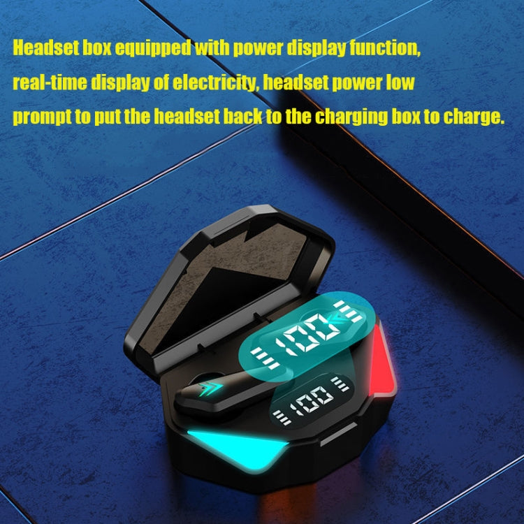 TWS-Y04 Bluetooth 5.0 TWS Binaural True Stereo Touch Control Gaming Earphone with LED Charging Case(Black) - Bluetooth Earphone by PMC TechLife | Online Shopping South Africa | PMC TechLife