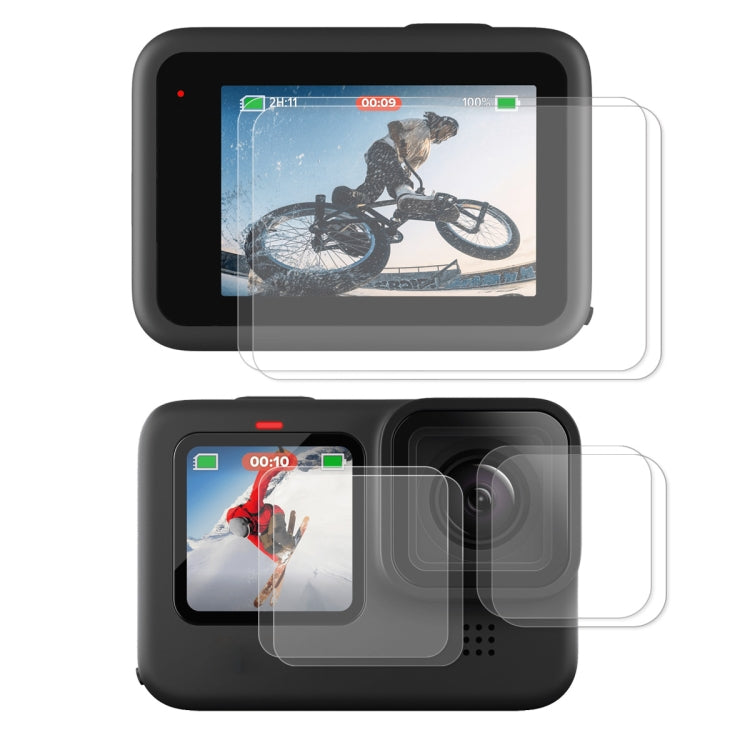 2 PCS ENKAY Hat-Prince 3 in 1 Front + Back 0.2mm Tempered Glass Screen Protector Camera Film For GoPro HERO 10 Black - Protective Film by ENKAY | Online Shopping South Africa | PMC TechLife | Buy Now Pay Later Mobicred