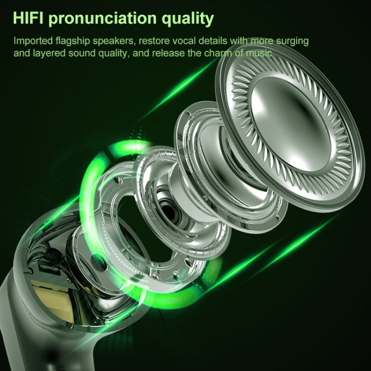 TWS-G11 Bluetooth 5.0 Low Latency TWS Stereo Gaming Earphone with Cool LED(White) - TWS Earphone by PMC TechLife | Online Shopping South Africa | PMC TechLife