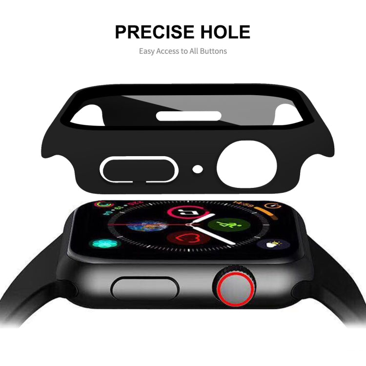 ENKAY Hat-Prince 2 in 1 PC Frame + 9H Tempered Glass Protector Full Coverage Case For Apple Watch Series 8 / 7 45mm(White) - free shipping - PMC TechLife - Order now!