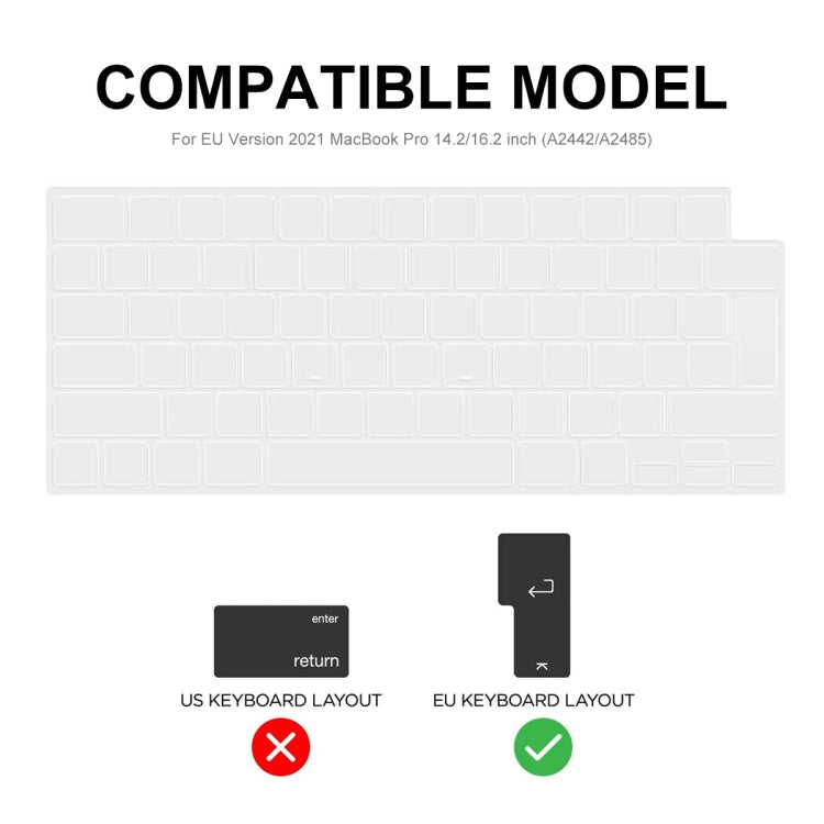 ENKAY Ultra Thin Soft TPU Laptop Keyboard Protector Film For MacBook Air 13.6 2022/2024 A2681 (M2) / A3113 (M3), Version:EU Version - free shipping - PMC TechLife - Order now!