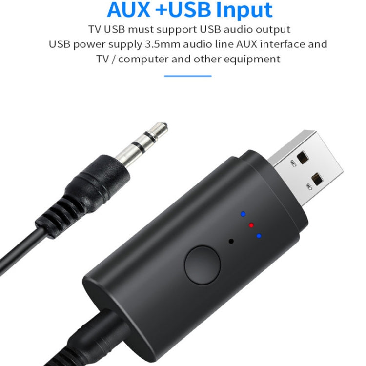 TX35 Bluetooth 5.2 Transmitter One Drag Two USB / AUX Dual Output - Audio Receiver Transmitter by PMC TechLife | Online Shopping South Africa | PMC TechLife
