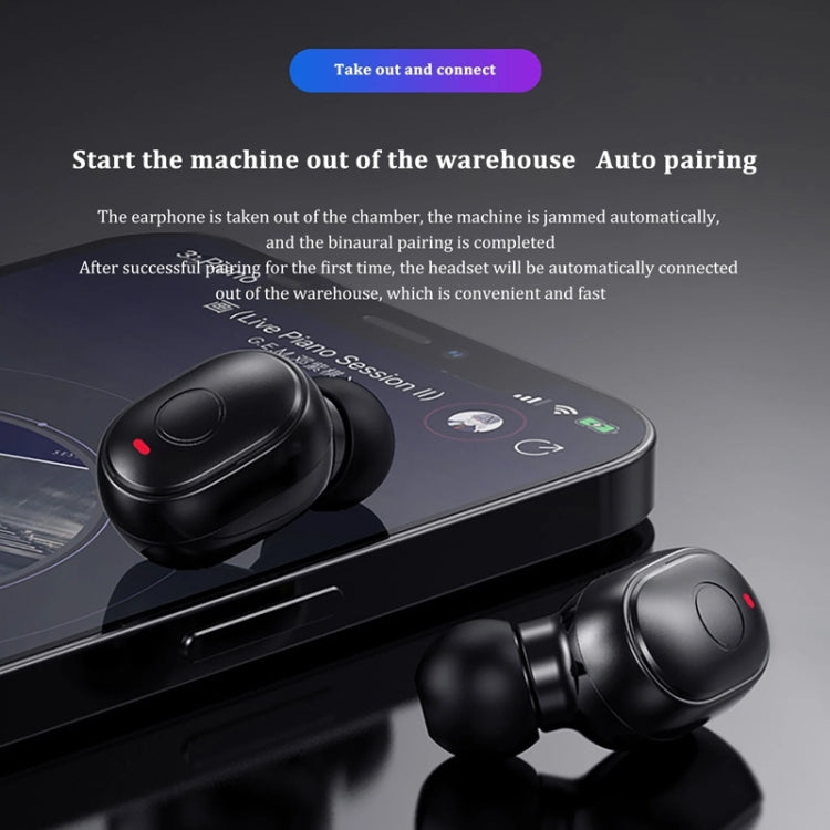 T&G TG911 Bluetooth V5.1 Sport Waterproof Mini Touch-Control Noise Cancelling Earphones(Black) - Bluetooth Earphone by T&G | Online Shopping South Africa | PMC TechLife | Buy Now Pay Later Mobicred