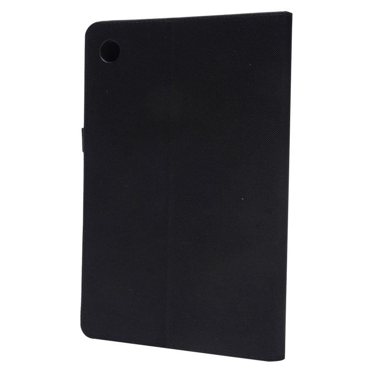 For Samsung Galaxy Tab A8 10.5 2021 Horizontal Flip Fabric PU Leather Tablet Case with Card Slots & Holder(Black) - Other Galaxy Tab PC by PMC TechLife | Online Shopping South Africa | PMC TechLife