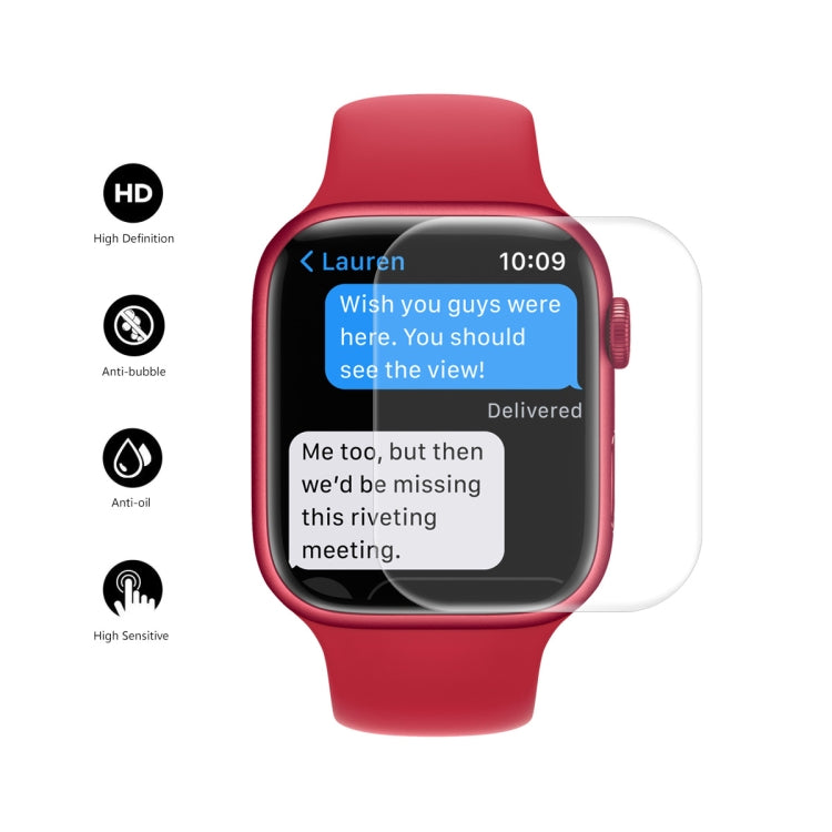 ENKAY Hat-Prince Protective TPU Watch Case + Full Coverage PET Screen Protector Film For Apple Watch Series 8 / 7 41mm(Orange) - free shipping - PMC TechLife - Order now!