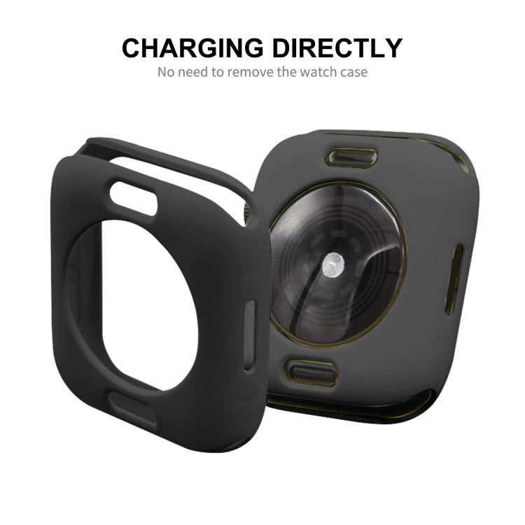 ENKAY Hat-Prince Protective TPU Watch Case + Full Coverage PET Screen Protector Film For Apple Watch Series 8 / 7 45mm(Light Blue) - Watch Cases by ENKAY | Online Shopping South Africa | PMC TechLife | Buy Now Pay Later Mobicred