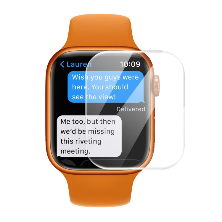 1 PC ENKAY Hat-Prince 3D Curved Edge Full Coverage Full Tempered Glass HD Screen Protector Film For Apple Watch Series 7 41mm(Transparent) - Others by ENKAY | Online Shopping South Africa | PMC TechLife | Buy Now Pay Later Mobicred