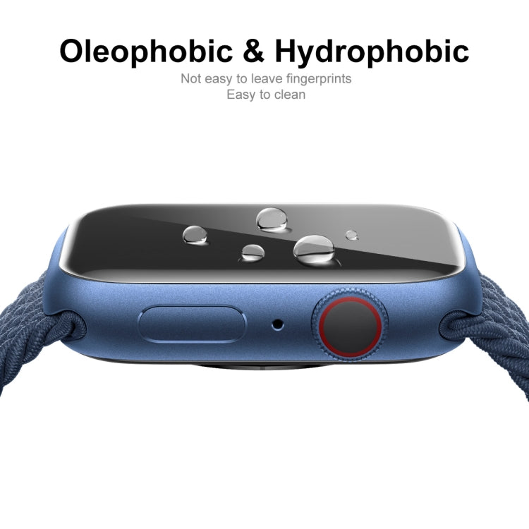 1 PC ENKAY Hat-Prince 3D Curved Edge Full Coverage Full Tempered Glass HD Screen Protector Film For Apple Watch Series 7 41mm(Transparent) - Others by ENKAY | Online Shopping South Africa | PMC TechLife | Buy Now Pay Later Mobicred
