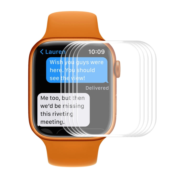 5 PCS ENKAY Hat-Prince 3D Curved Edge Full Coverage Full Tempered Glass HD Screen Protector Film For Apple Watch Series 7 41mm(Transparent) - Others by ENKAY | Online Shopping South Africa | PMC TechLife | Buy Now Pay Later Mobicred