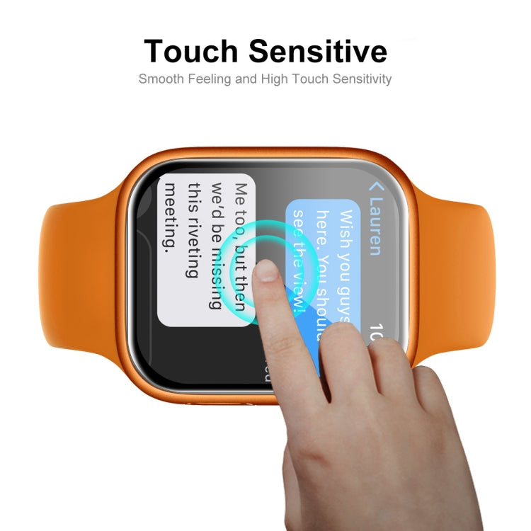 10 PCS ENKAY Hat-Prince 3D Curved Edge Full Coverage Full Tempered Glass HD Screen Protector Film For Apple Watch Series 7 41mm(Black) - free shipping - PMC TechLife - Order now!